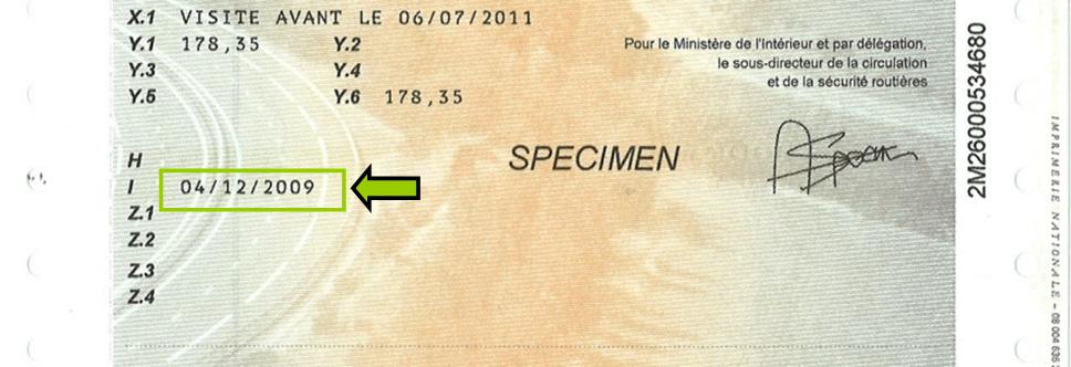 Où trouver la date du certificat.